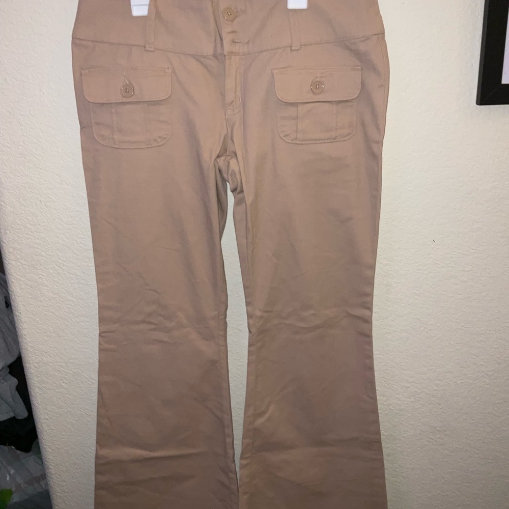 Stylish Tan Flare Pants